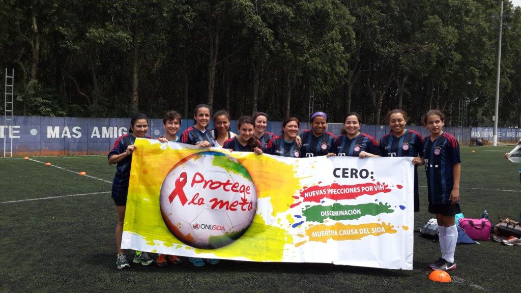 Presentación de Protege la Meta en Torneo del Fútbol Centroamericano de las Naciones Unidas